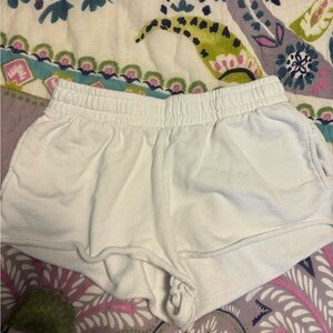 Women's White PJ Shorts